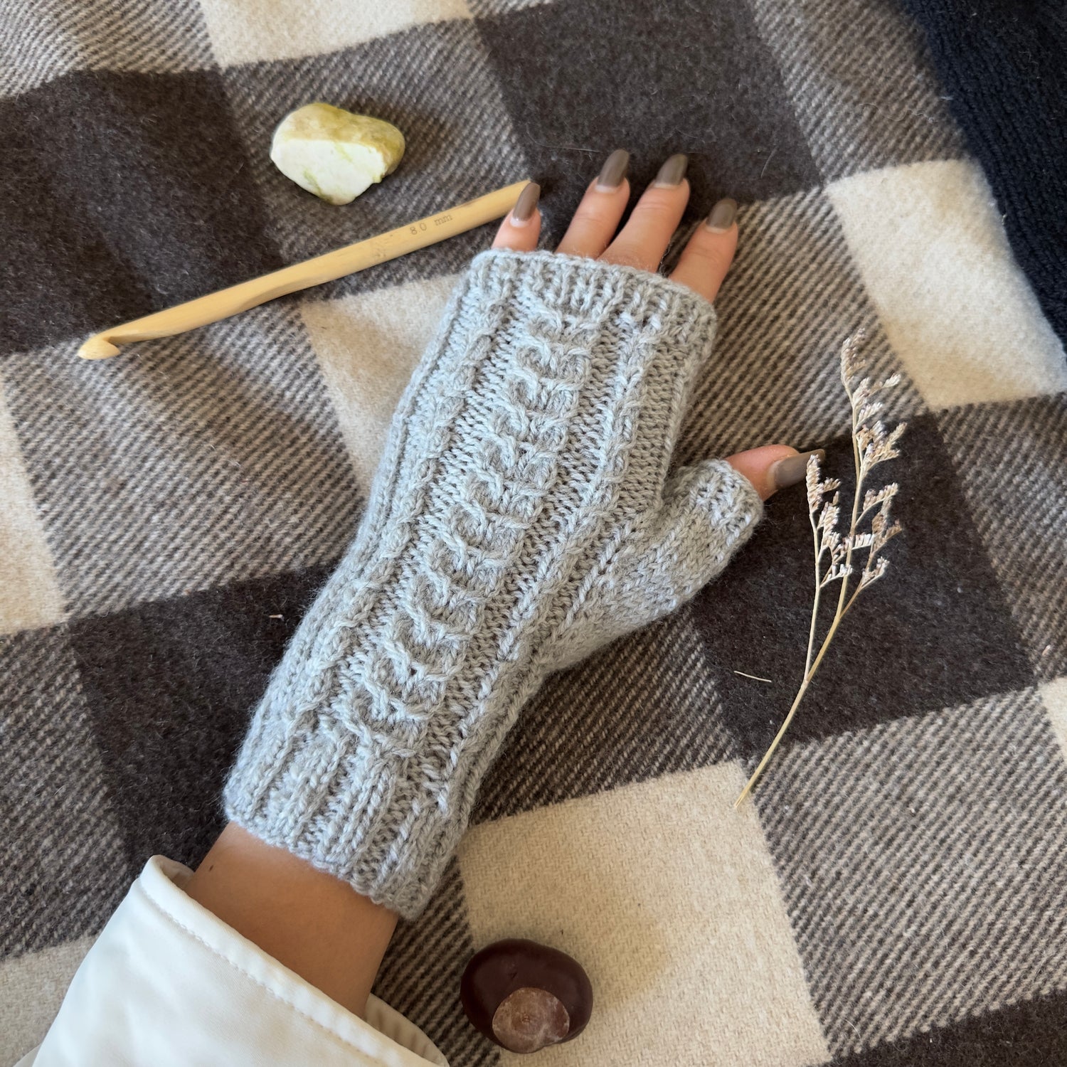 Mitaines • Gris Perlé