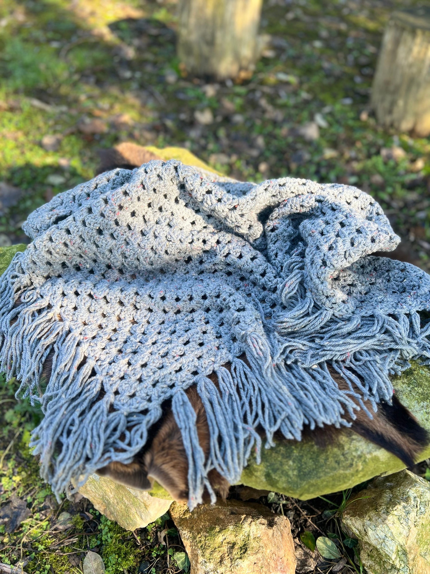 Châle Alba • Tweed Gris